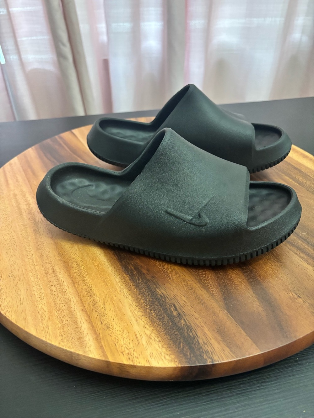 Nike Calm 2.0 Black Slides Youth 6